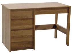 Nittany Open Leg Pedestal Desk w\/2 Box Drawers, 1 File Drawer & Pencil Drawer, 42"W